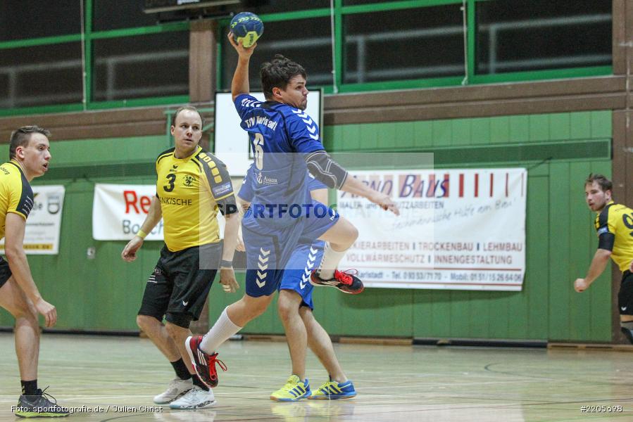 Sebastian Heun, 26.11.2017, Bezirksliga Nord, Handball, TV Königsberg, TSV Karlstadt - Bild-ID: 2205698