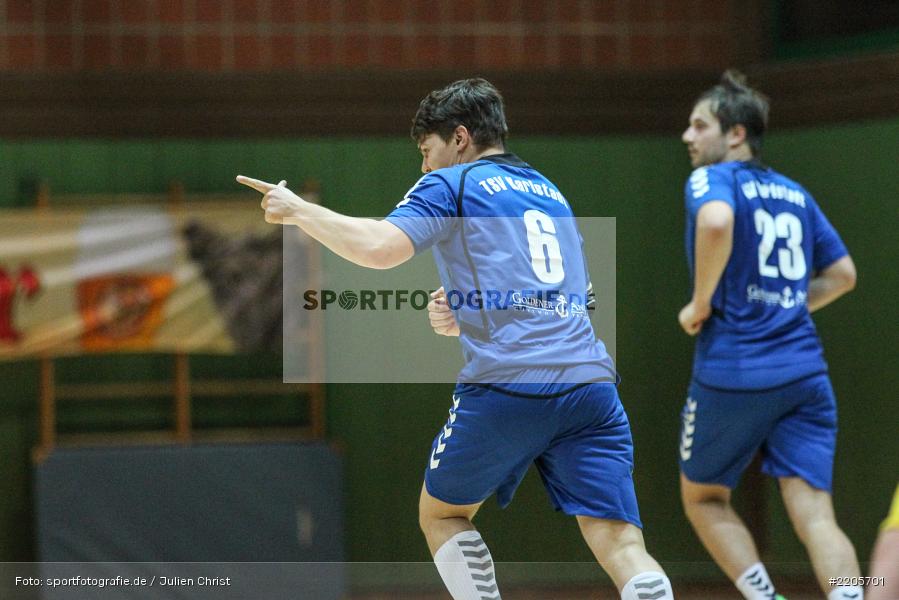 Sebastian Heun, 26.11.2017, Bezirksliga Nord, Handball, TV Königsberg, TSV Karlstadt - Bild-ID: 2205701