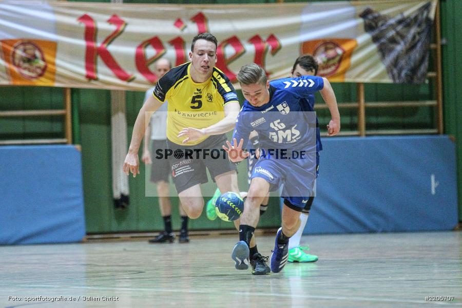 Alexander Sinner, Jonas Holaschke, 26.11.2017, Bezirksliga Nord, Handball, TV Königsberg, TSV Karlstadt - Bild-ID: 2205707