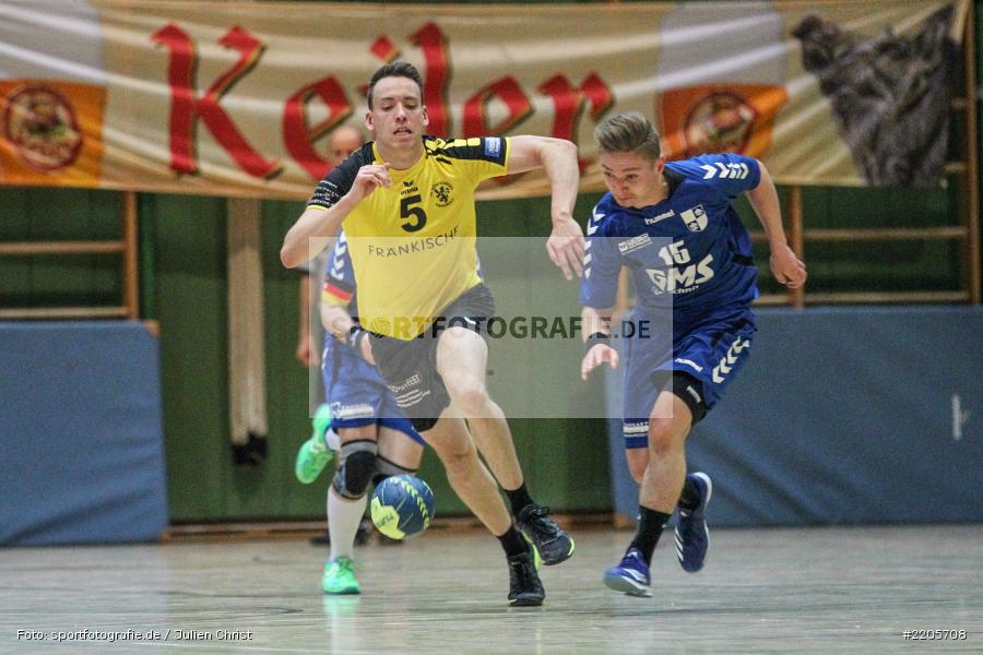 Alexander Sinner, Jonas Holaschke, 26.11.2017, Bezirksliga Nord, Handball, TV Königsberg, TSV Karlstadt - Bild-ID: 2205708
