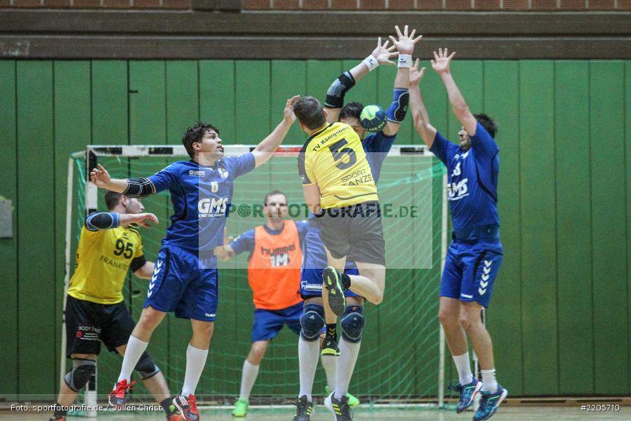 Sebastian Reiss, Daniel Born, Sebastian Heun, Alexander Sinner, 26.11.2017, Bezirksliga Nord, Handball, TV Königsberg, TSV Karlstadt - Bild-ID: 2205710