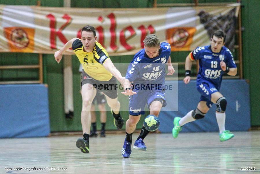 Jonas Holaschke, Alexander Sinner, 26.11.2017, Bezirksliga Nord, Handball, TV Königsberg, TSV Karlstadt - Bild-ID: 2205713