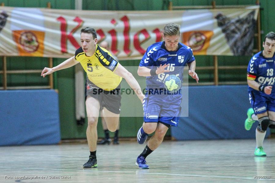 Jonas Holaschke, Alexander Sinner, 26.11.2017, Bezirksliga Nord, Handball, TV Königsberg, TSV Karlstadt - Bild-ID: 2205714