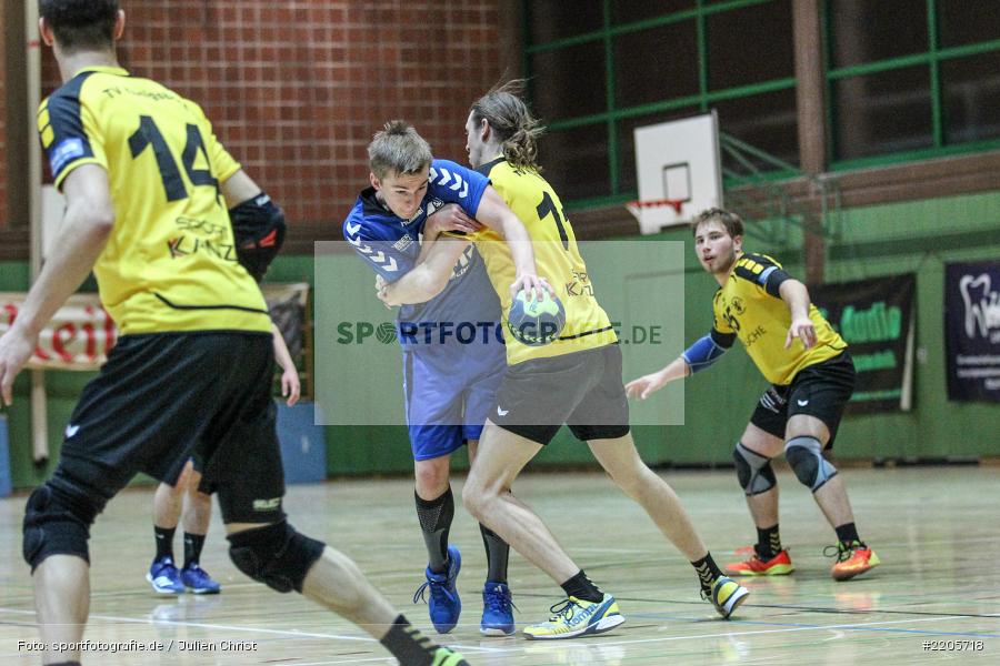 Michael Schneider, Adrian Schwab, 26.11.2017, Bezirksliga Nord, Handball, TV Königsberg, TSV Karlstadt - Bild-ID: 2205718