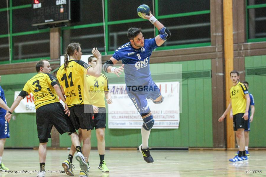 Daniel Born, 26.11.2017, Bezirksliga Nord, Handball, TV Königsberg, TSV Karlstadt - Bild-ID: 2205733