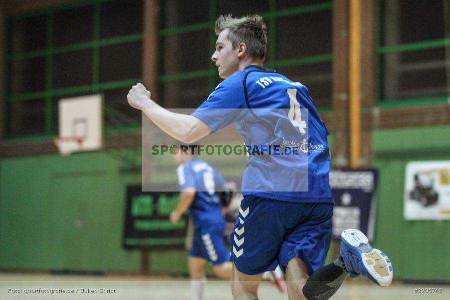 Adrian Schwab, 26.11.2017, Bezirksliga Nord, Handball, TV Königsberg, TSV Karlstadt - Bild-ID: 2205742