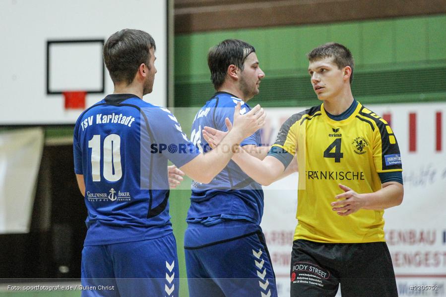 Kevin Rieger, Andreas Obert, 26.11.2017, Bezirksliga Nord, Handball, TV Königsberg, TSV Karlstadt - Bild-ID: 2205752