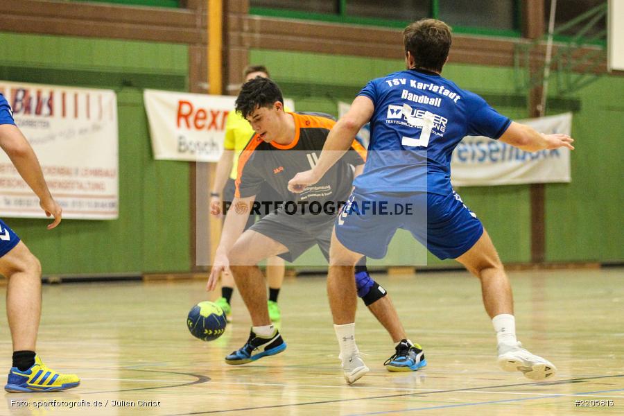 Felix Albert, Julian Thamm, Erwin-Ammann-Halle, 16.12.2017, Handball, HG Maintal, TSV Karlstadt - Bild-ID: 2205813