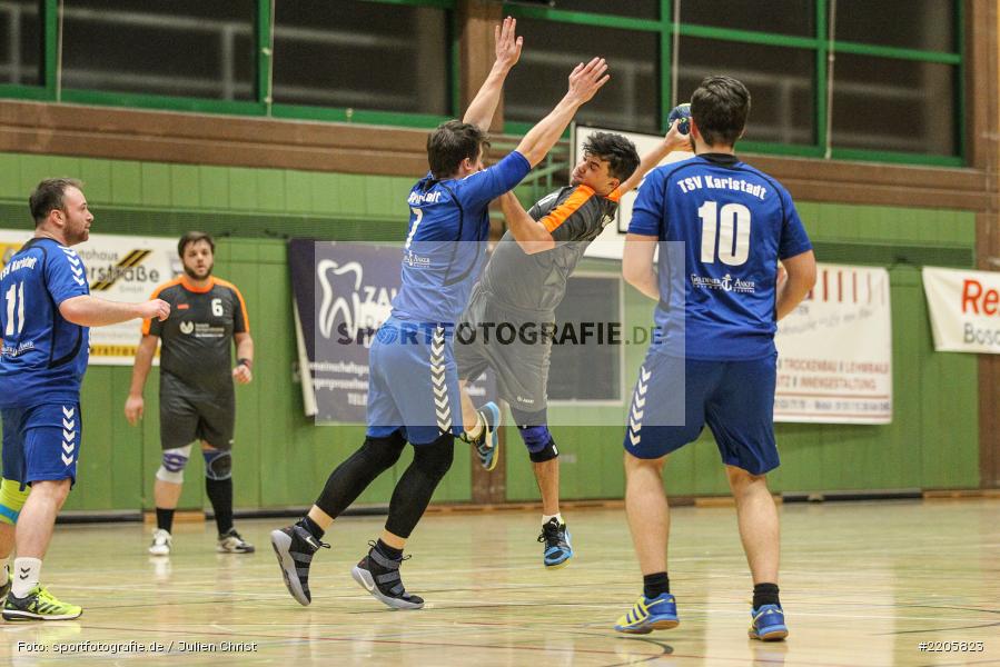 Michael Fischer, Julian Thamm, Erwin-Ammann-Halle, 16.12.2017, Handball, HG Maintal, TSV Karlstadt - Bild-ID: 2205823