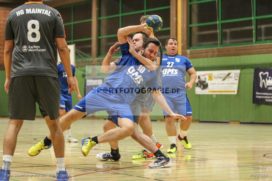 Andreas Obert, Andreas Göpfert, Erwin-Ammann-Halle, 16.12.2017, Handball, HG Maintal, TSV Karlstadt - Bild-ID: 2205848