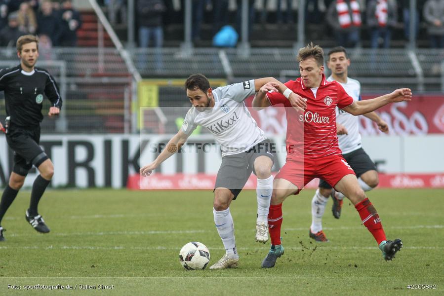 16.12.2017, Würzburg, flyeralarm Arena, 3. Liga, SV Meppen, FC Würzburger Kickers - Bild-ID: 2205892