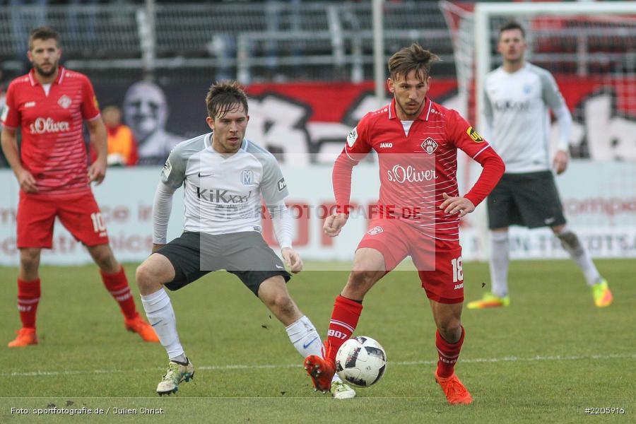 16.12.2017, Würzburg, flyeralarm Arena, 3. Liga, SV Meppen, FC Würzburger Kickers - Bild-ID: 2205916