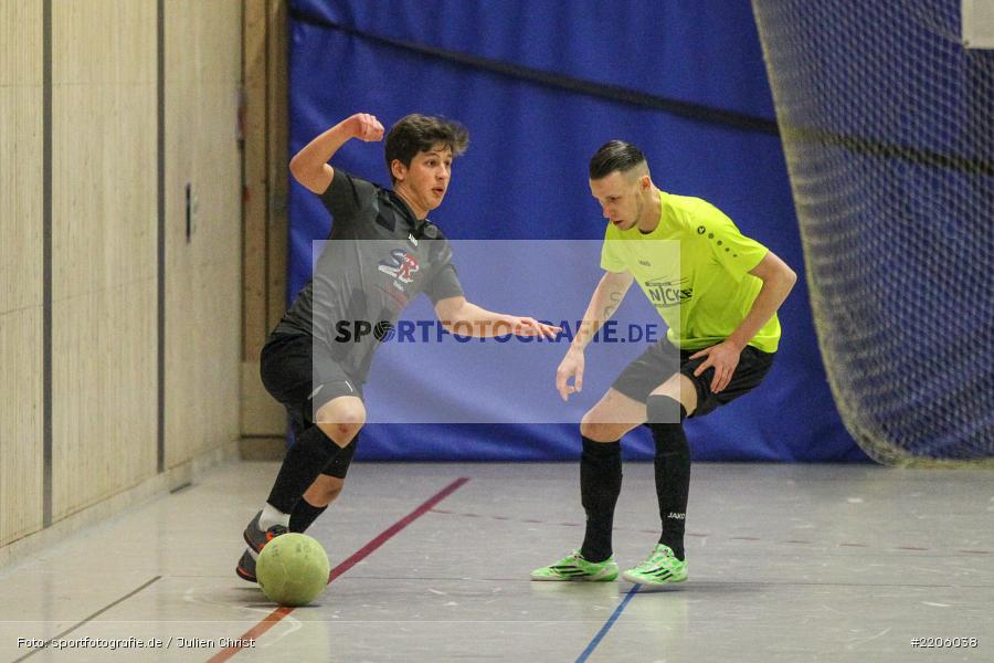 FV Karlstadt, Ersin Özdemir, SV Rieneck, Danny Lengler, Sinngrundhalle, 30.12.2017, Burgsinn, Midnight Event - Bild-ID: 2206038