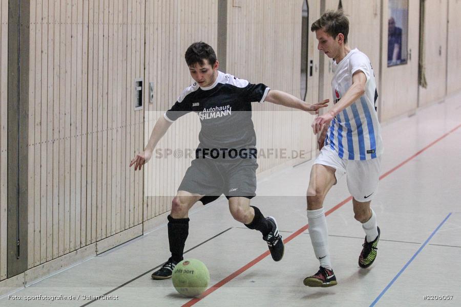 TSV Karlburg, Pascal Goschler, SV Rodenbach, Jens Heidenfelder, Sinngrundhalle, 30.12.2017, Burgsinn, Midnight Event - Bild-ID: 2206057