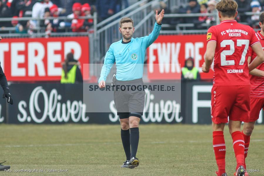 SR-Gruppe Freiburg, Justus Zorn, 03.03.2018, Würzburg, FLYERALARM Arena, 3. Liga, VfR Aalen, FC Würzburger Kickers - Bild-ID: 2208340