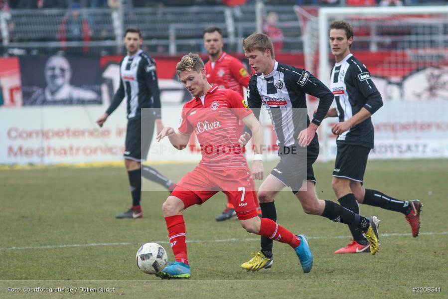 Felix Müller, Gerrit Wegkamp, 03.03.2018, Würzburg, FLYERALARM Arena, 3. Liga, VfR Aalen, FC Würzburger Kickers - Bild-ID: 2208341
