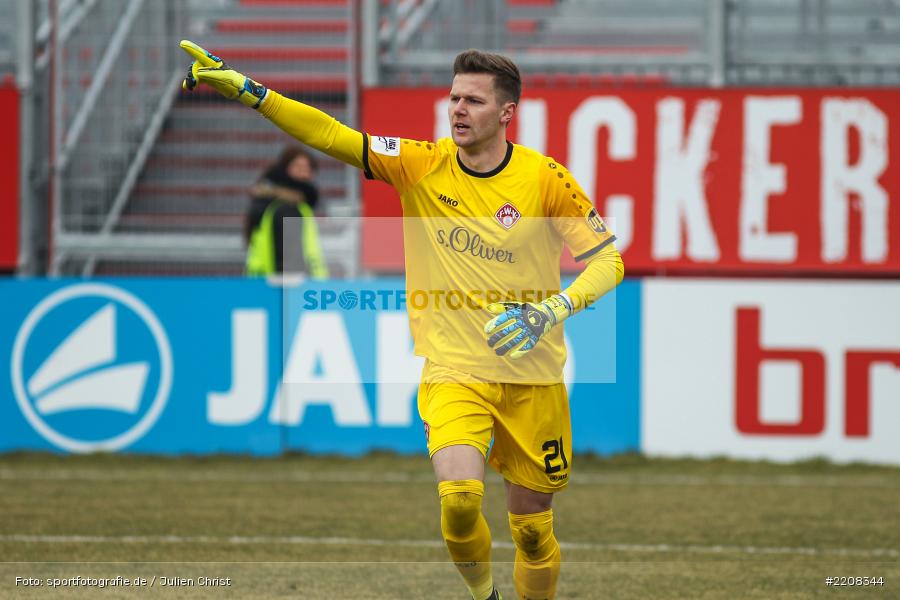 Patrick Drewes, 03.03.2018, Würzburg, FLYERALARM Arena, 3. Liga, VfR Aalen, FC Würzburger Kickers - Bild-ID: 2208344