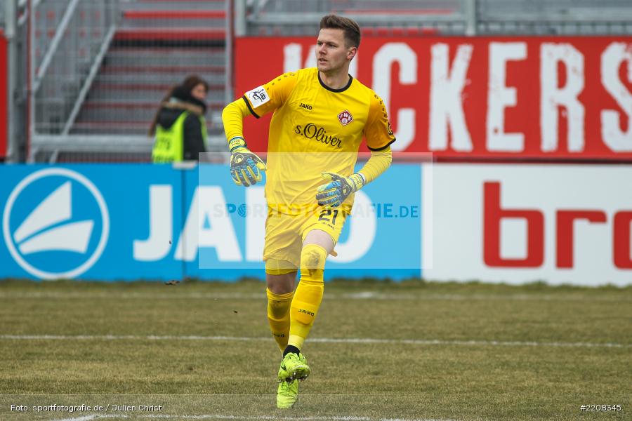 Patrick Drewes, 03.03.2018, Würzburg, FLYERALARM Arena, 3. Liga, VfR Aalen, FC Würzburger Kickers - Bild-ID: 2208345