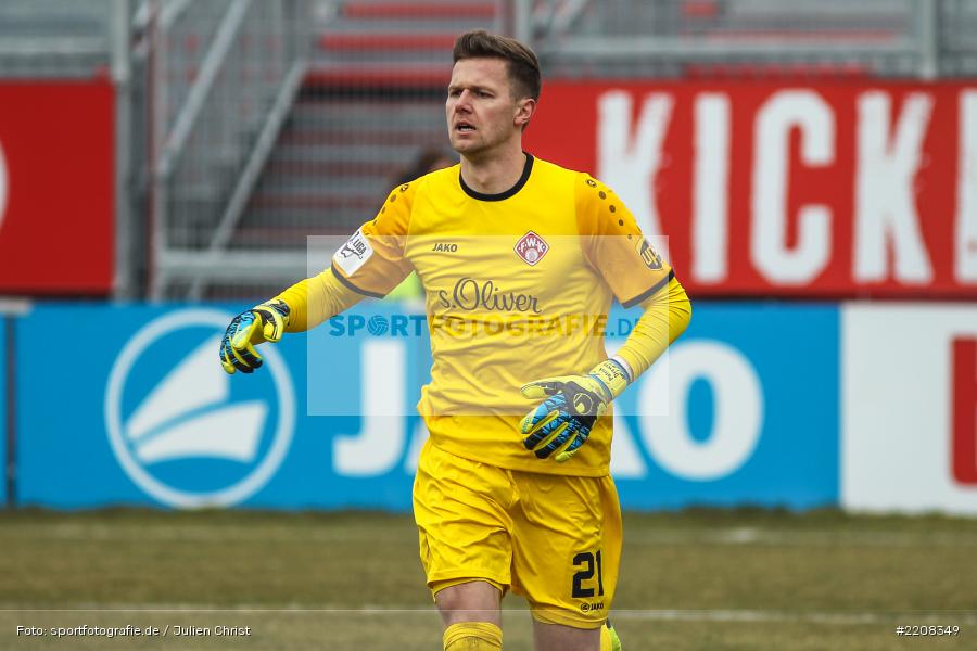 Patrick Drewes, 03.03.2018, Würzburg, FLYERALARM Arena, 3. Liga, VfR Aalen, FC Würzburger Kickers - Bild-ID: 2208349