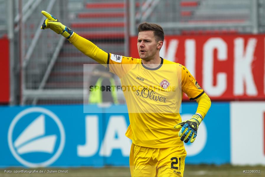 Patrick Drewes, 03.03.2018, Würzburg, FLYERALARM Arena, 3. Liga, VfR Aalen, FC Würzburger Kickers - Bild-ID: 2208352