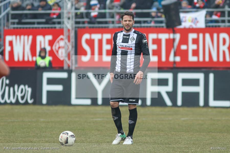 Sascha Traut, 03.03.2018, Würzburg, FLYERALARM Arena, 3. Liga, VfR Aalen, FC Würzburger Kickers - Bild-ID: 2208362