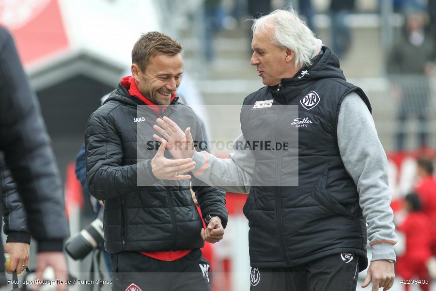 Peter Vollmann, Michael Schiele, 03.03.2018, Würzburg, FLYERALARM Arena, 3. Liga, VfR Aalen, FC Würzburger Kickers - Bild-ID: 2208405 Peter Vollmann, Michael Schiele, 03.03.2018, Würzburg, FLYERALARM Arena, 3. Liga, VfR Aalen, FC Würzburger Kickers - Bild-ID: 2208405