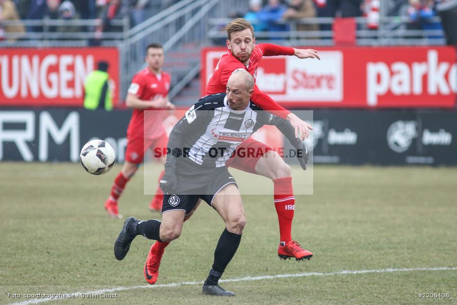 Maximilian Ahlschwede, Matthias Morys, 03.03.2018, Würzburg, FLYERALARM Arena, 3. Liga, VfR Aalen, FC Würzburger Kickers - Bild-ID: 2208408 Maximilian Ahlschwede, Matthias Morys, 03.03.2018, Würzburg, FLYERALARM Arena, 3. Liga, VfR Aalen, FC Würzburger Kickers - Bild-ID: 2208408