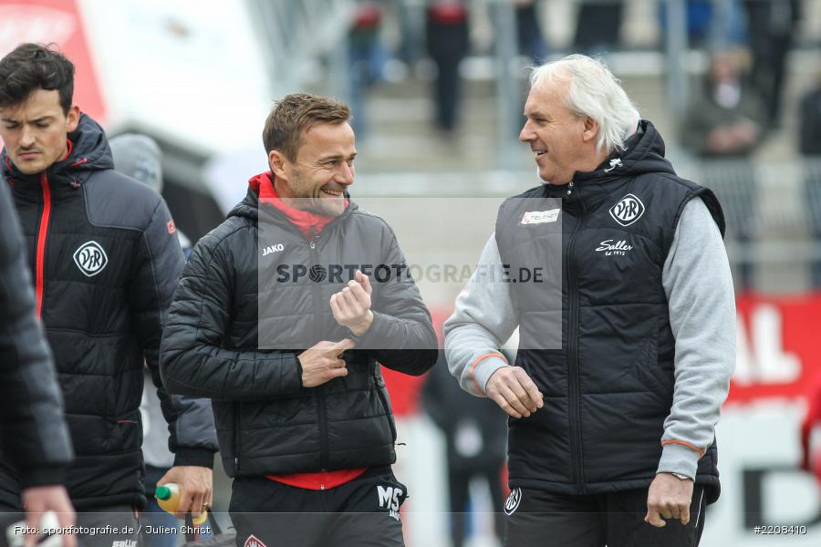 Peter Vollmann, Trainer Michael, 03.03.2018, Würzburg, FLYERALARM Arena, 3. Liga, VfR Aalen, FC Würzburger Kickers - Bild-ID: 2208410