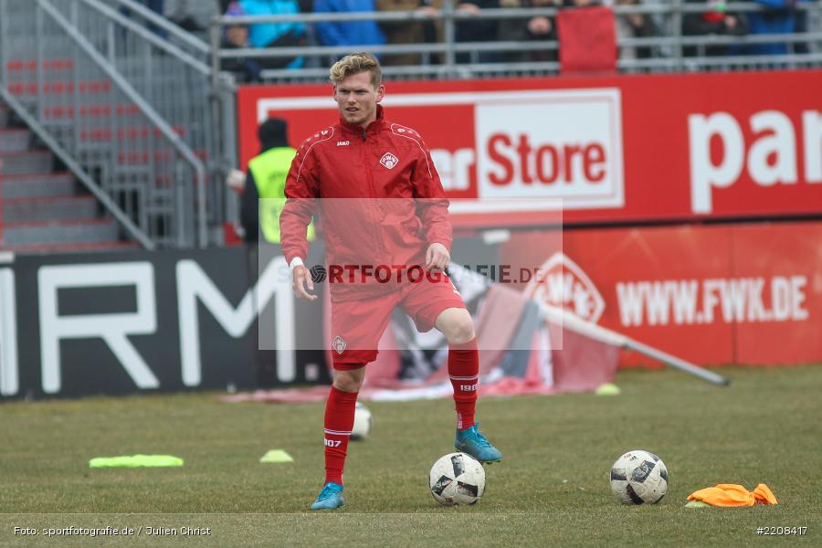Felix Müller, 03.03.2018, Würzburg, FLYERALARM Arena, 3. Liga, VfR Aalen, FC Würzburger Kickers - Bild-ID: 2208417