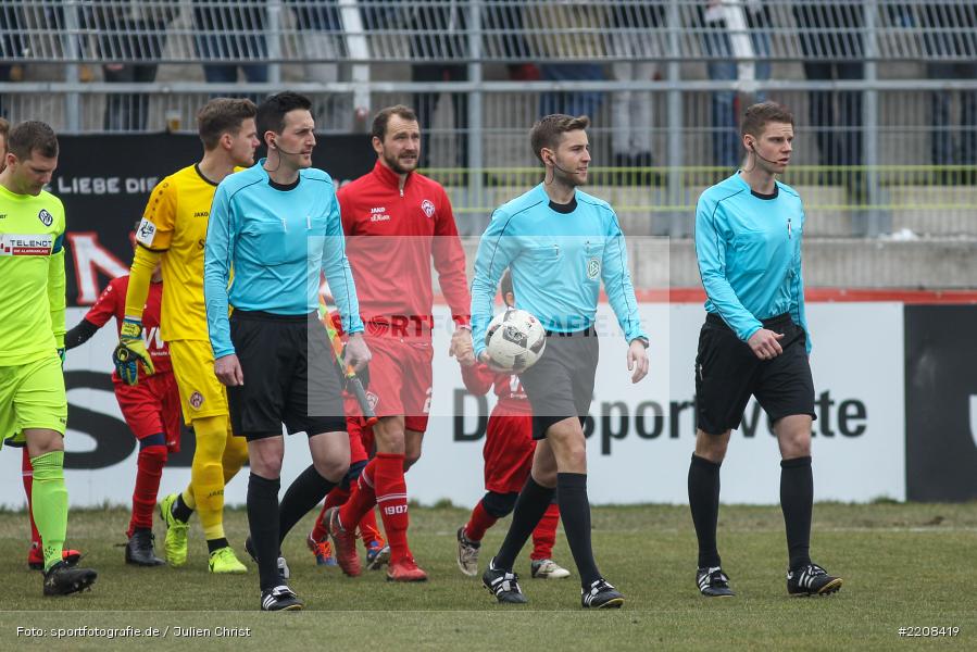 Mario Hildenbrand, Tobias Döring, Justus Zorn, 03.03.2018, Würzburg, FLYERALARM Arena, 3. Liga, VfR Aalen, FC Würzburger Kickers - Bild-ID: 2208419