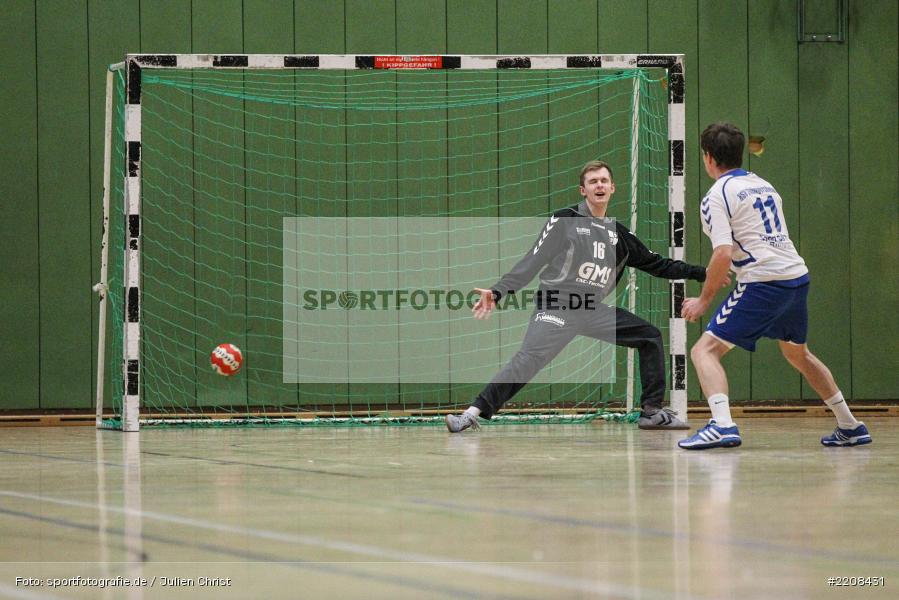 Sebastian Hingerl, Michael Schwab, Handball, Derby, Erwin-Ammann-Halle, 04.03.2018, Bezirksliga Staffel Nord, HSV Thüngersheim, TSV Karlstadt - Bild-ID: 2208431