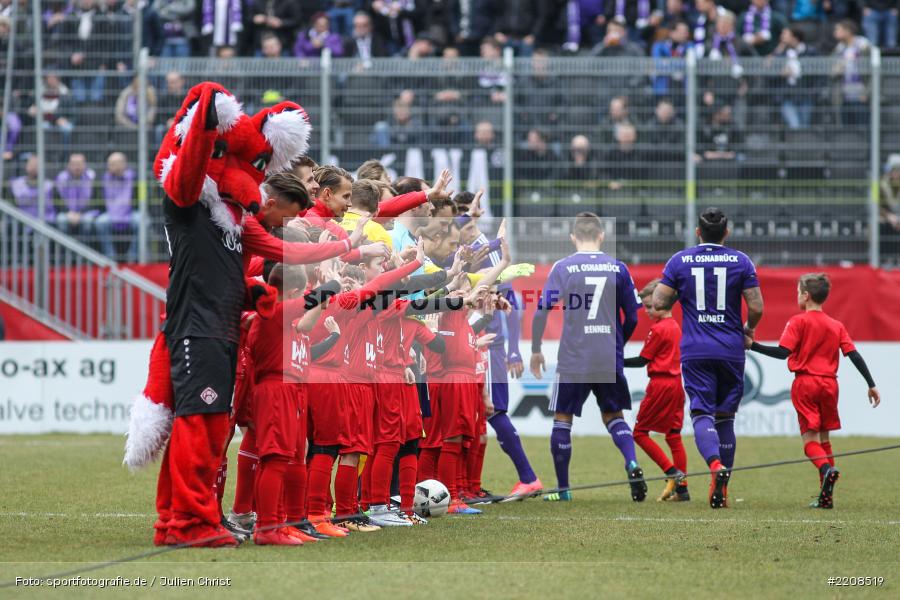 Mannschaften, 10.03.2018, Würzburg, flyeralarm Arena, 3. Liga, VfL Osnabrück, FC Würzburger Kickers - Bild-ID: 2208519
