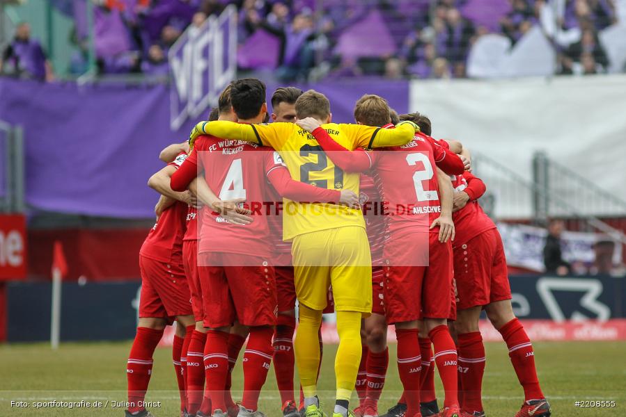 Mannschaftskreis, 10.03.2018, Würzburg, flyeralarm Arena, 3. Liga, VfL Osnabrück, FC Würzburger Kickers - Bild-ID: 2208555