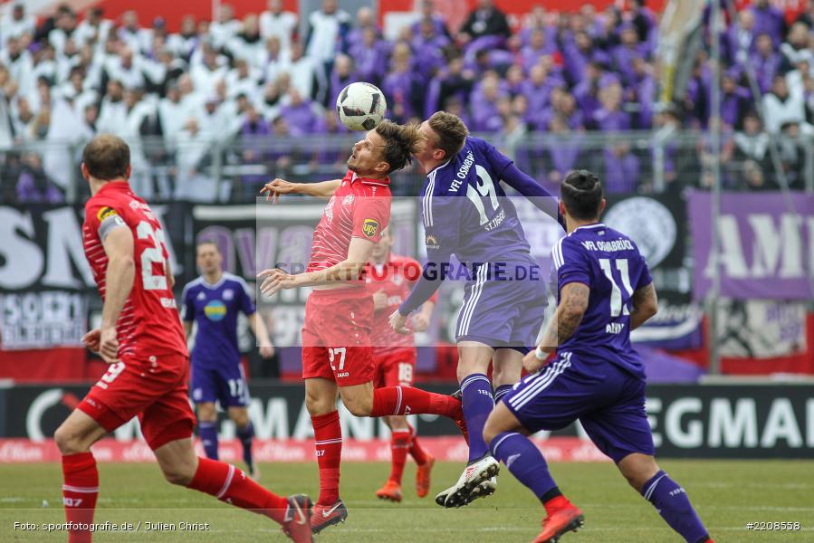 Sebastian Schuppan, Steffen Tigges, 10.03.2018, Würzburg, flyeralarm Arena, 3. Liga, VfL Osnabrück, FC Würzburger Kickers - Bild-ID: 2208558
