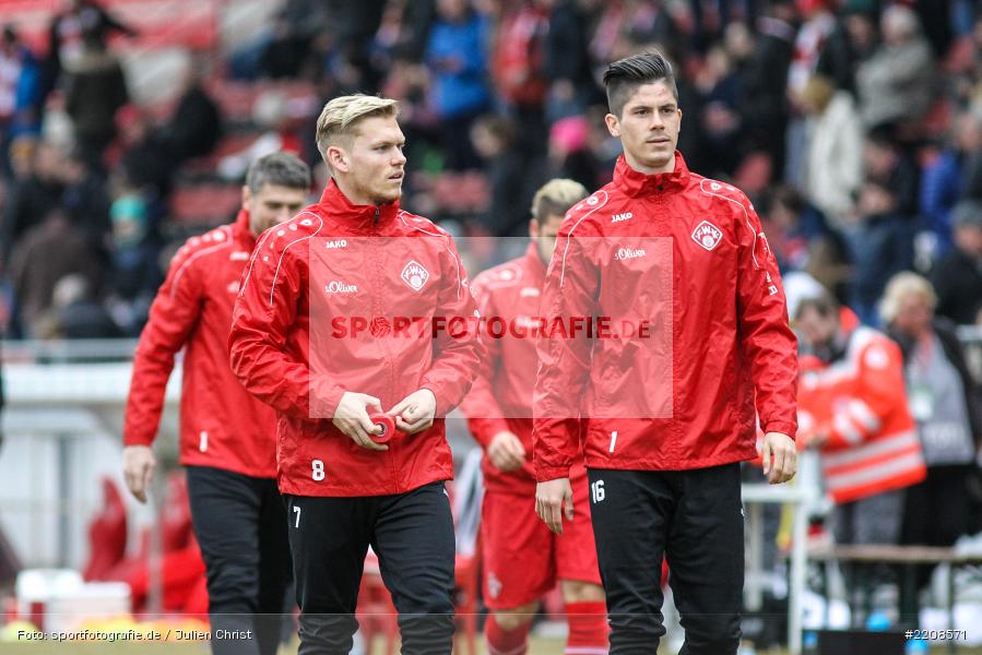 Dennis Mast, Felix Müller, 10.03.2018, Würzburg, flyeralarm Arena, 3. Liga, VfL Osnabrück, FC Würzburger Kickers - Bild-ID: 2208571