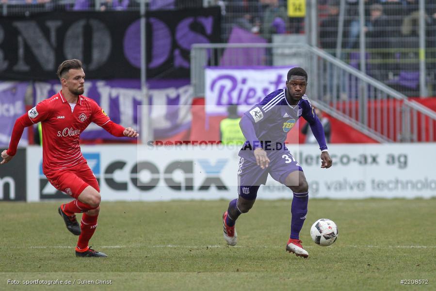 Stephen Sama, 10.03.2018, Würzburg, flyeralarm Arena, 3. Liga, VfL Osnabrück, FC Würzburger Kickers - Bild-ID: 2208572