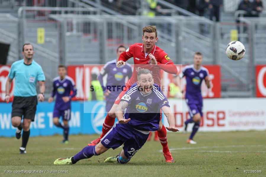 Marc Heider, Maximilian Ahlschwede, 10.03.2018, Würzburg, flyeralarm Arena, 3. Liga, VfL Osnabrück, FC Würzburger Kickers - Bild-ID: 2208588