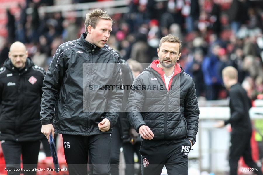 Tim Stegmann, Michael Schiele, 10.03.2018, Würzburg, flyeralarm Arena, 3. Liga, VfL Osnabrück, FC Würzburger Kickers - Bild-ID: 2208596