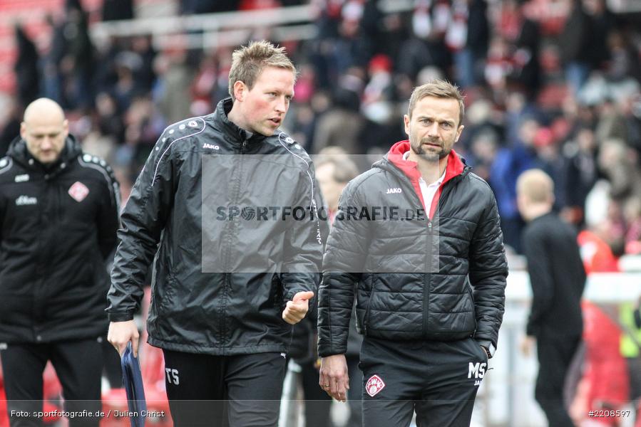 Michael Schiele, Tim Stegmann, 10.03.2018, Würzburg, flyeralarm Arena, 3. Liga, VfL Osnabrück, FC Würzburger Kickers - Bild-ID: 2208597