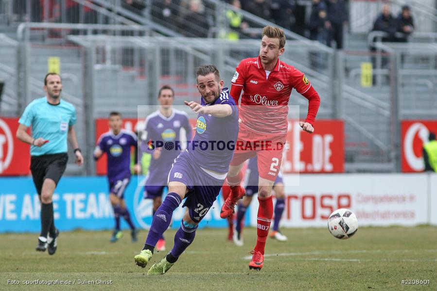 Maximilian Ahlschwede, Marc Heider, 10.03.2018, Würzburg, flyeralarm Arena, 3. Liga, VfL Osnabrück, FC Würzburger Kickers - Bild-ID: 2208601