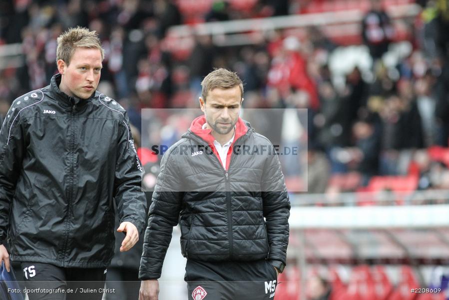 Michael Schiele, Tim Stegmann, 10.03.2018, Würzburg, flyeralarm Arena, 3. Liga, VfL Osnabrück, FC Würzburger Kickers - Bild-ID: 2208609 Michael Schiele, Tim Stegmann, 10.03.2018, Würzburg, flyeralarm Arena, 3. Liga, VfL Osnabrück, FC Würzburger Kickers - Bild-ID: 2208609