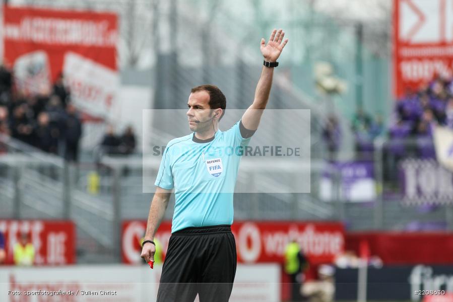 Schiedsrichter, Korb, Marco Fritz, 10.03.2018, Würzburg, flyeralarm Arena, 3. Liga, VfL Osnabrück, FC Würzburger Kickers - Bild-ID: 2208630