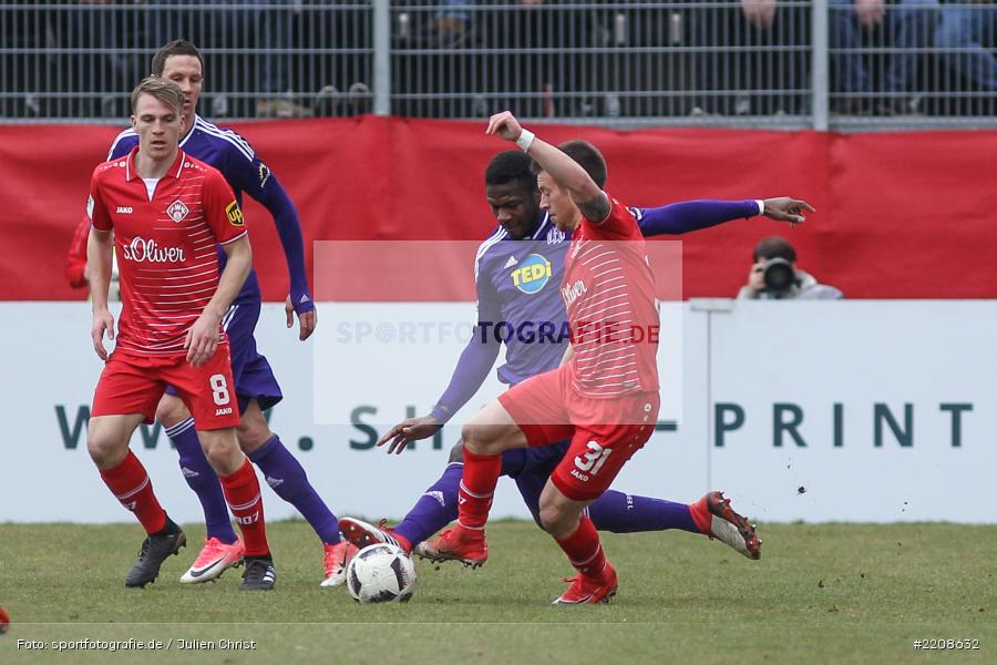 Patrick Göbel, Stephen Sama, 10.03.2018, Würzburg, flyeralarm Arena, 3. Liga, VfL Osnabrück, FC Würzburger Kickers - Bild-ID: 2208632