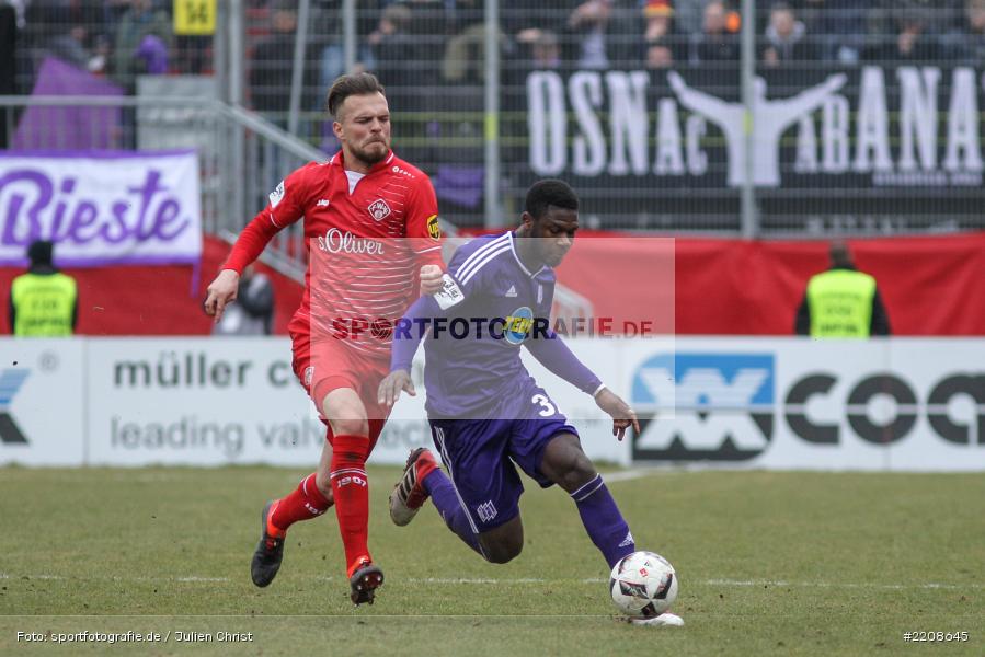 Stephen Sama, 10.03.2018, Würzburg, flyeralarm Arena, 3. Liga, VfL Osnabrück, FC Würzburger Kickers - Bild-ID: 2208645