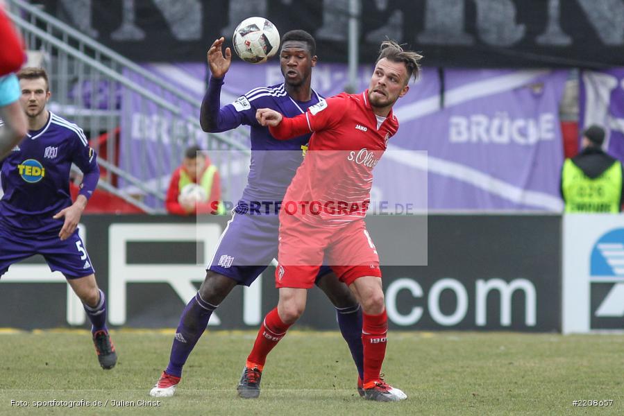 Stephen Sama, 10.03.2018, Würzburg, flyeralarm Arena, 3. Liga, VfL Osnabrück, FC Würzburger Kickers - Bild-ID: 2208657