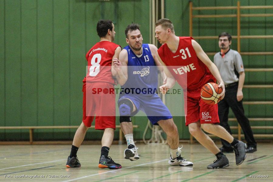Ferdinand Kempf, Markus Kluge, Eduard Fischer, Basketball, 10.03.2018, TSV Großheubach, TSV Karlstadt - Bild-ID: 2208660 Ferdinand Kempf, Markus Kluge, Eduard Fischer, Basketball, 10.03.2018, TSV Großheubach, TSV Karlstadt - Bild-ID: 2208660