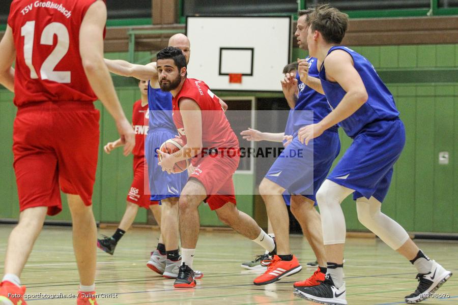 Andre Maier, Matti Weißhaar, Yahya Abou Kaf, Basketball, 10.03.2018, TSV Großheubach, TSV Karlstadt - Bild-ID: 2208696 Andre Maier, Matti Weißhaar, Yahya Abou Kaf, Basketball, 10.03.2018, TSV Großheubach, TSV Karlstadt - Bild-ID: 2208696