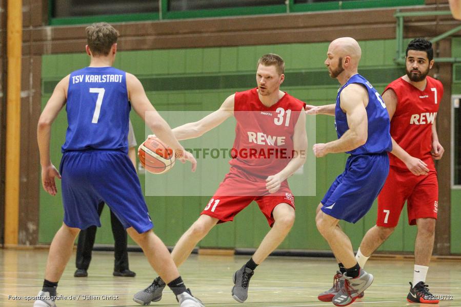 Andi Hopf, Eduard Fischer, Basketball, 10.03.2018, TSV Großheubach, TSV Karlstadt - Bild-ID: 2208712 Andi Hopf, Eduard Fischer, Basketball, 10.03.2018, TSV Großheubach, TSV Karlstadt - Bild-ID: 2208712