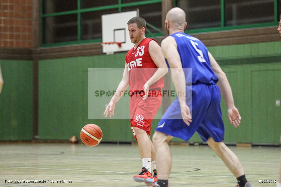 Andi Hopf, Kevin MacNeil, Basketball, 10.03.2018, TSV Großheubach, TSV Karlstadt - Bild-ID: 2208714 Andi Hopf, Kevin MacNeil, Basketball, 10.03.2018, TSV Großheubach, TSV Karlstadt - Bild-ID: 2208714