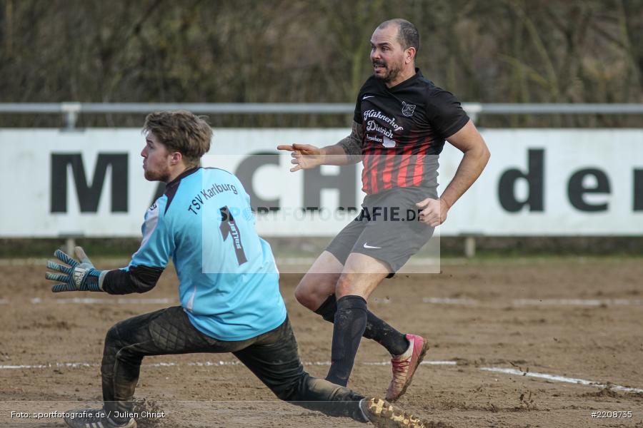 Rene Kohlhepp, David Waters, 11.03.2018, Kreisliga Würzburg, TSV Partenstein, TSV Karlburg II - Bild-ID: 2208735